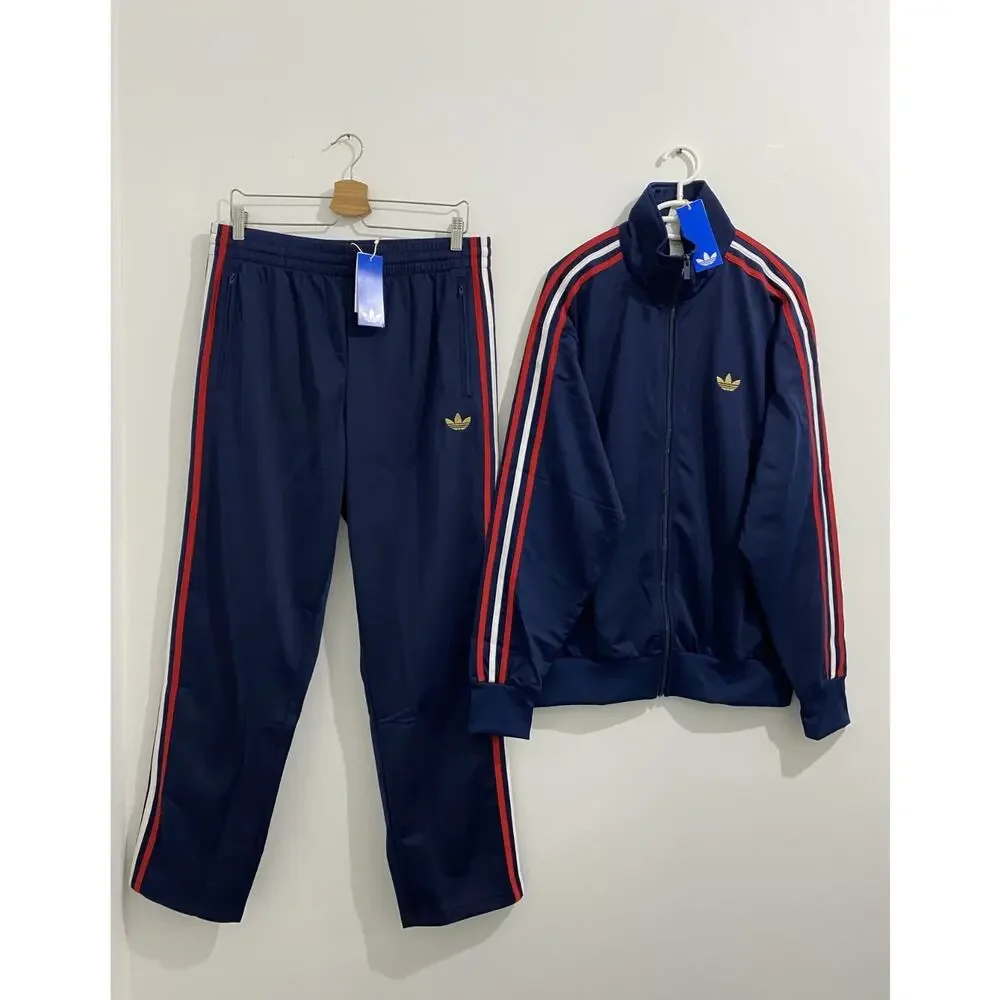 Adidas Originals Firebird Tracksuit Night Indigo Better Scarlet White Size 2XL